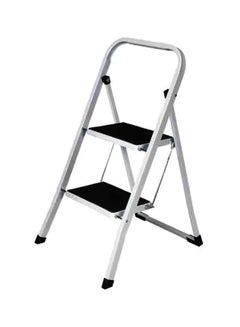 Buy 2-Step Metal Ladder White 89x46.5x3.25centimeter in Saudi Arabia