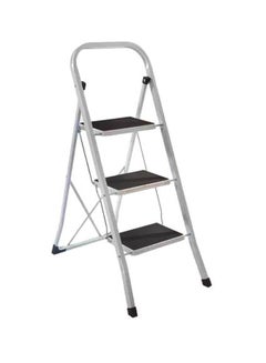 اشتري 3-Step Metal Ladder White 115x46.5x3.5centimeter في السعودية