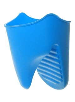 Buy 2-Piece Silicone Hot Pot Holder Set Blue in Egypt