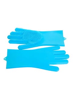 Buy 2-Piece Silicone Glove Light Blue in Egypt