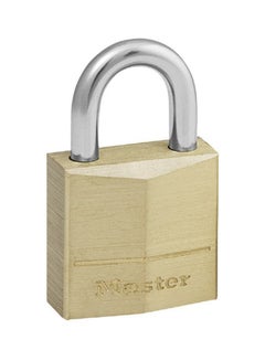 Buy Brass Padlock Gold/Silver 0.75inch in Saudi Arabia