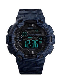 Buy Men's Water Resistant Digital Watch 1472 - 50 mm - Blue in Saudi Arabia