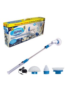 Buy 5-Piece Spin Scrubber Blue/White/Silver in UAE