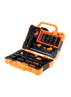 Buy 45 In 1 Professional Precise Screwdriver Repair Kit Orange/Black 21.5cm in UAE