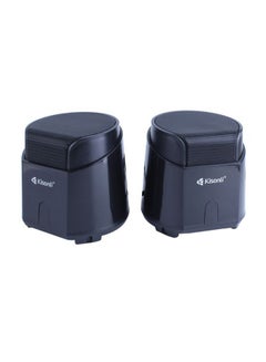 Buy 2-Piece Computer Mini Spekaer With USB Input K500 Black in Saudi Arabia