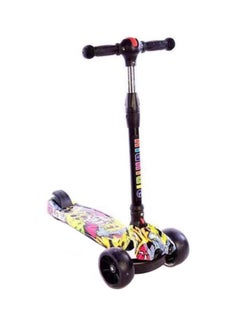 Buy 3-Wheel Adjustable Kick Scooter With LED Light Up Wheels in UAE