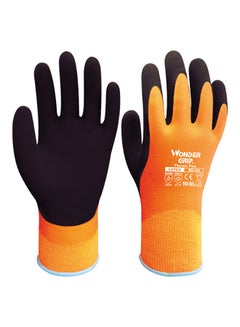 Buy Pair Of Thermo Plus Coldproof Gloves Black/Orange XL in Saudi Arabia