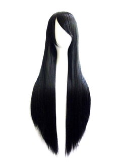 Buy Animation Cosplay Straight Long Hair Wig Black 30inch in UAE