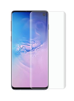 Buy Tempered Glass Screen Protector For Samsung S10 Transparent in Saudi Arabia