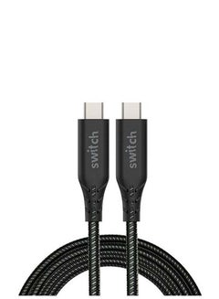 Buy Type-C To Type-C Charge And Data Sync Cable Black in Egypt