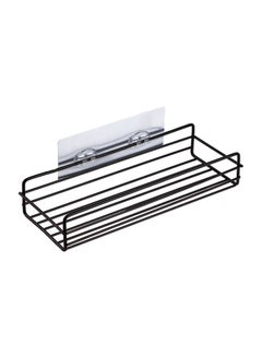 Buy Qiangtie Iron Bathroom Wall Shelf Black 27x11x5.4cm in Saudi Arabia