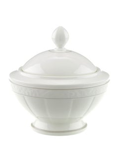 اشتري Grey Pearl Sugar Bowl White 115x115x122millimeter في الامارات