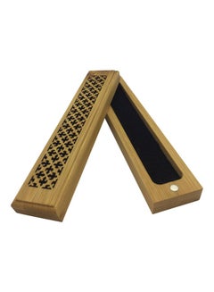 Buy Wooden Incense Stick Burner Holder Brown 15x3x2.5cm in UAE