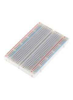 Buy Solderless Breadboard 400 Tie Point PCB BreadBoard For Arduino White/Blue/Red 11.8x1x7centimeter in Saudi Arabia