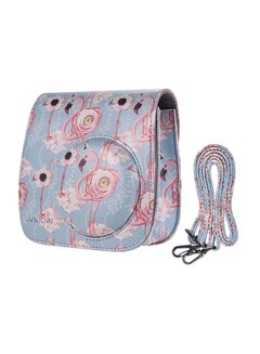 Buy Camera Case Bag With Strap For Fujifilm Instax Blue/Pink in Saudi Arabia