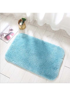 Buy Anti-Skid Quick Dry Bathroom Mat Blue 40 x 60centimeter in Saudi Arabia