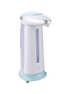 Buy Wall Mounted Bathroom Soap Dispenser White/Blue 350ml in Saudi Arabia