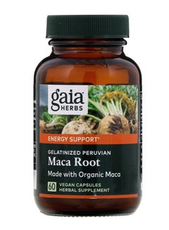 Buy Gelatinized Peruvian Maca Root - 60 Vegan Capsules in UAE