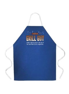 Buy Grill Guy Printed Apron Blue/Beige 34x27inch in Egypt