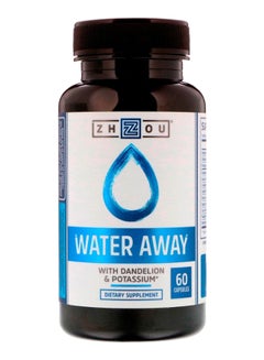 Buy Water Away With Dandelion And Potassium Dietary Supplement - 60 Capsules in UAE