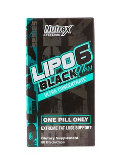 Buy Lipo 6 Black Hers Ultra Concentrate Supplement - 60 Capsules in Saudi Arabia