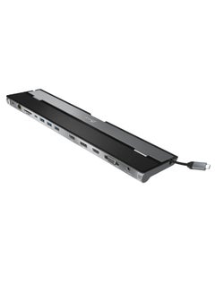 Buy USB-C Triple Display Docking Station With Adapter Black/Grey/Silver in UAE