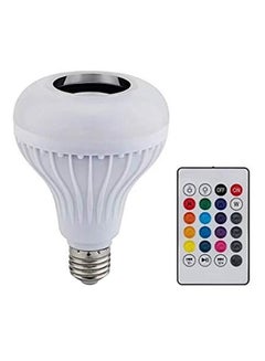 Buy LED Wireless Bluetooth Light Bulb With Remote Multicolour in UAE
