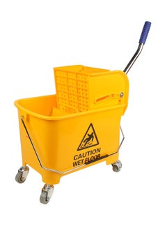 Commercial Rubber Bucket Wringer 20L Mop Yellow 