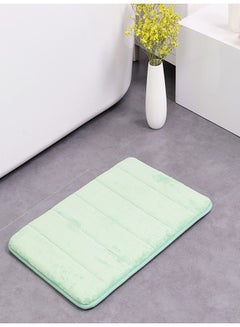 Buy Anti-Skid Quick Dry Bathroom Mat Green 40 x 60centimeter in Saudi Arabia