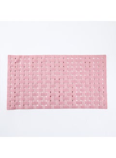 Buy Hollow Out Anti-Skid Bathroom Mat Pink 39 x 71cm in Saudi Arabia