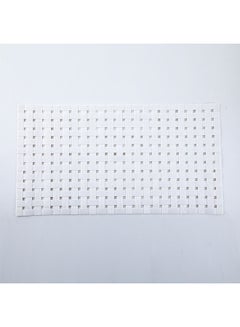 Buy Hollow Out Anti-Skid Bathroom Mat White 39 x 71cm in Saudi Arabia