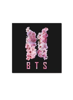 Buy BTS Squad Wall Art Painting Black/Pink 30 x 30cm in UAE