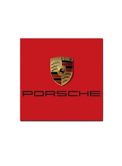 اشتري Porsche Logo Wall Art Painting Red/Gold/Black 30 x 30cm في السعودية