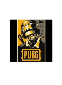 Buy PUBG Game Wall Art Painting Black/Yellow/Grey 30 x 30cm in UAE