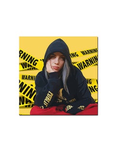 Buy Billie Eilish Wall Art Painting Yellow/Black/Red in Saudi Arabia