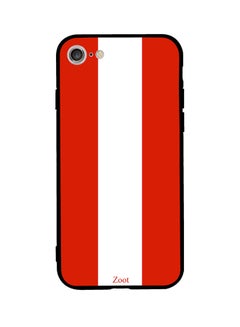 Buy Protective Case Cover For Apple iPhone SE (2020) Red/White in Egypt