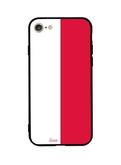 Buy Protective Case Cover For Apple iPhone SE (2020) Red/White in Egypt