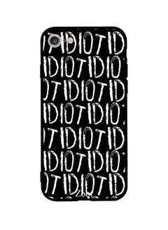 Buy Protective Case Cover For Apple iPhone SE (2020) Black/White in Egypt
