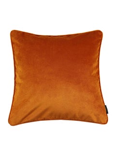 Buy Solid Pattern Decorative Cushion Orange 43 x 43centimeter in Saudi Arabia