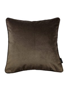 Buy Solid Pattern Decorative Cushion Mocha Brown 60 x 60cm in Saudi Arabia