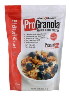 Buy Peanut Butter Cluster Pro Granola - 526 Gram in UAE