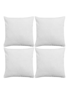 Buy 4-Piece Pillowcase Set White 40x40cm in UAE
