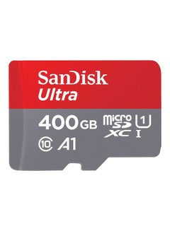 اشتري بطاقة سانديسك ألترا MicroSDHC UHS-I سعة 400 جيجابايت مع محول بسرعة تصل إلى 100 ميجابايت/ الثانية 400 GB في السعودية