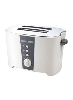 Buy Bread Toaster 2 Slice With Crumb Tray 800.0 W ET122-B5 White/Grey in UAE