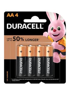 Buy 4 - Piece AA-4 Batteries Black/Copper in Saudi Arabia
