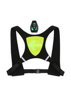 Buy USB Rechargeable Reflective LED Light Safety Bag Gear For Cycling 21x21cm in UAE