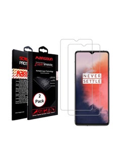Buy 2-Piece Tempered Glass Screen Protector For OnePlus 7T Clear in UAE