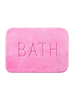 Buy Water Absorbent Non-Slip Bath Mat Pink 40 x 60cm in Saudi Arabia