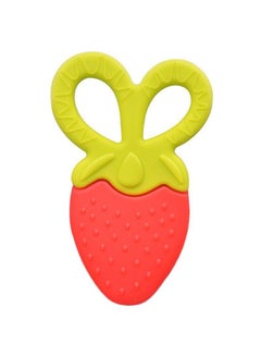 Buy Strawberry Shape Food Grade Infant Teether in Saudi Arabia