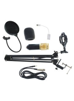 Buy Studio Suspension Condenser Microphone Kit Black/White/Gold in Saudi Arabia